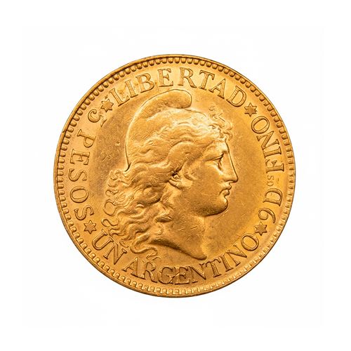 Moneda de oro 22Kts - Argentino de Oro - 5 pesos - 8 g.