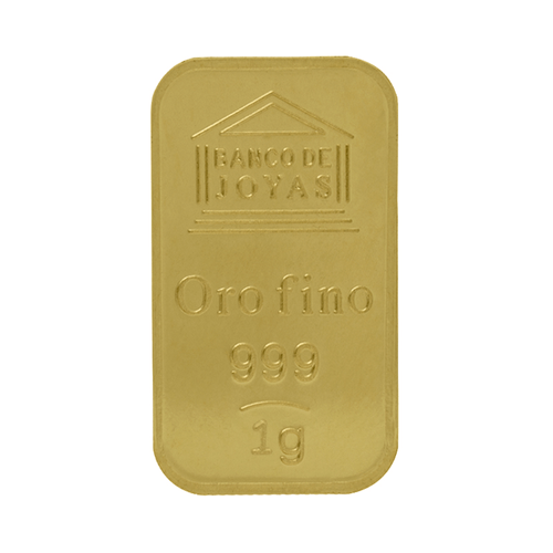 Lingote de Oro 24 kilates - 1 gramo