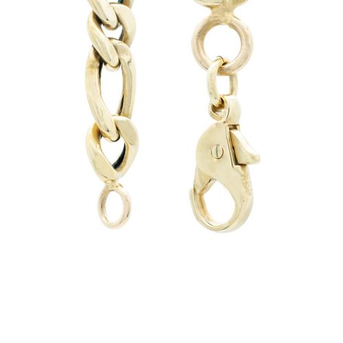 Pulsera Fígaro hueca - Oro 18 kilates
